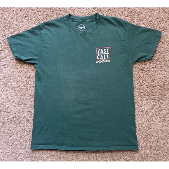 Last Call Co Grim Reaper T-Shirt Men's Medium Green Short Sleeve - Picture 3 of 8